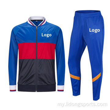 စိတ်ကြိုက်လိုဂိုသည် Men အားကစား Tracksuit နှင့်ကိုက်ညီသည်